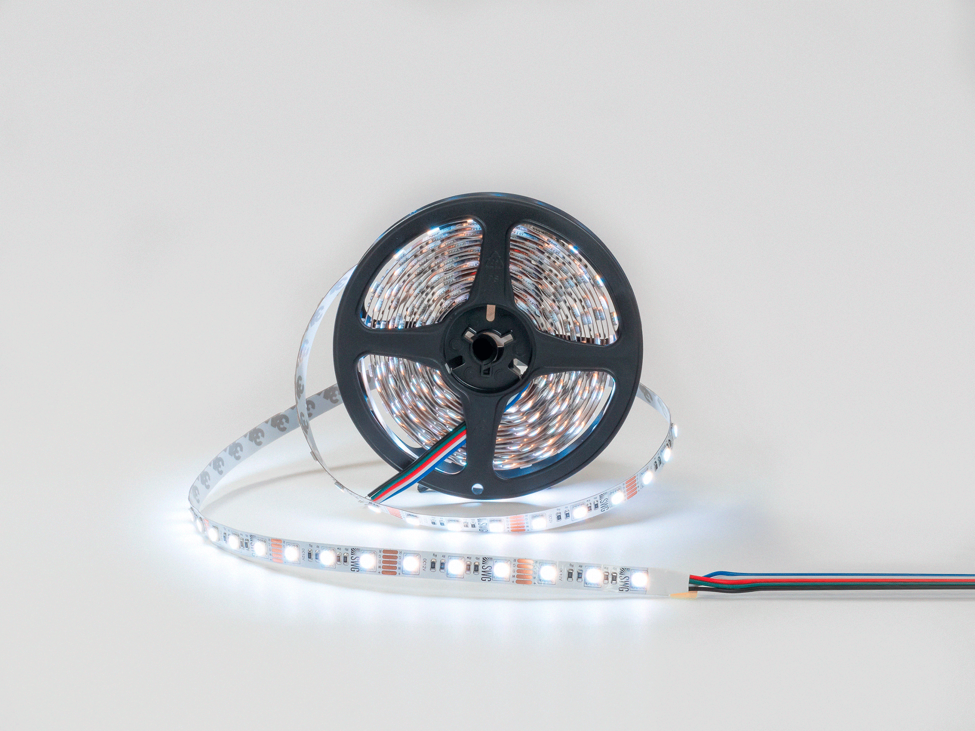 Светодиодная лента 5050, 60 LED/м, 19,2 Вт/м, 12В , IP20, Цвет: RGB + теплый белый, SWG560-12-19.2-RGBWW-M