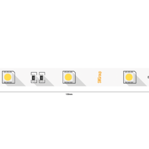Светодиодная лента 5050, 30 LED/м, 7,2 Вт/м, 12В , IP20, Цвет: Теплый белый, SWG530-12-7.2-WW-M