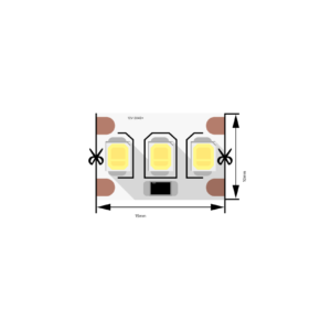 Светодиодная лента 2835, 204 LED/м, 22 Вт/м, 12В , IP20,3M, Цвет: Нейтральный белый, SWG2204-12-22-NW-M