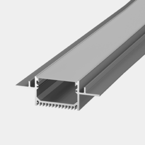 Встраиваемый в гипсокартон алюминиевый профиль Design LED без видимой рамки LG49, 2500 мм, анодированный, LG49-R