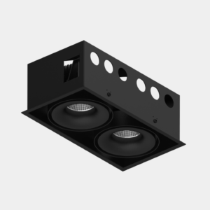 Корпус светильника потолочный встраиваемый поворотный,Черный, IP20, COMBO-CRD2-BL