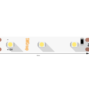 Светодиодная лента 3528, 60 LED/м, 4,8 Вт/м, 12В , IP20, Цвет: Нейтральный белый, SWG360-12-4.8-NW-M