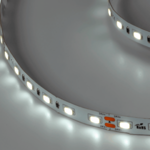 Светодиодная лента LUX, 5730, 60 LED/м, 14,4 Вт/м, 24В, IP33, Холодный белый (6500K), DSG760-24-W-33