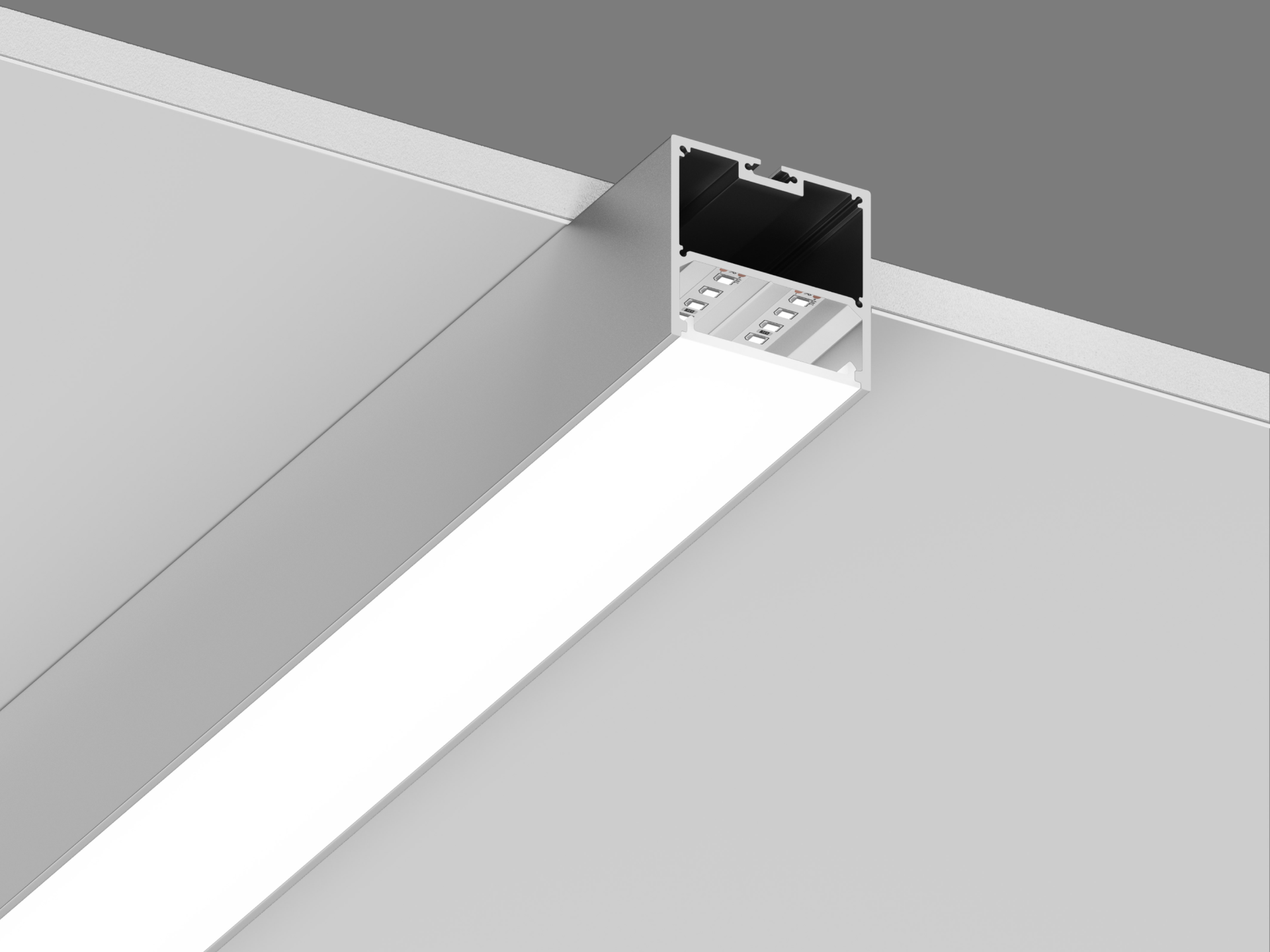 Подвесной/накладной алюминиевый профиль Design LED LS 5050, 2500 мм, анодированный, LS.5050-R — изображение 4