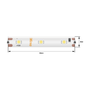 Светодиодная лента 3528, 60 LED/м, 4,8 Вт/м, 12В , IP20, Цвет: Желтый, SWG360-12-4.8-Y-M