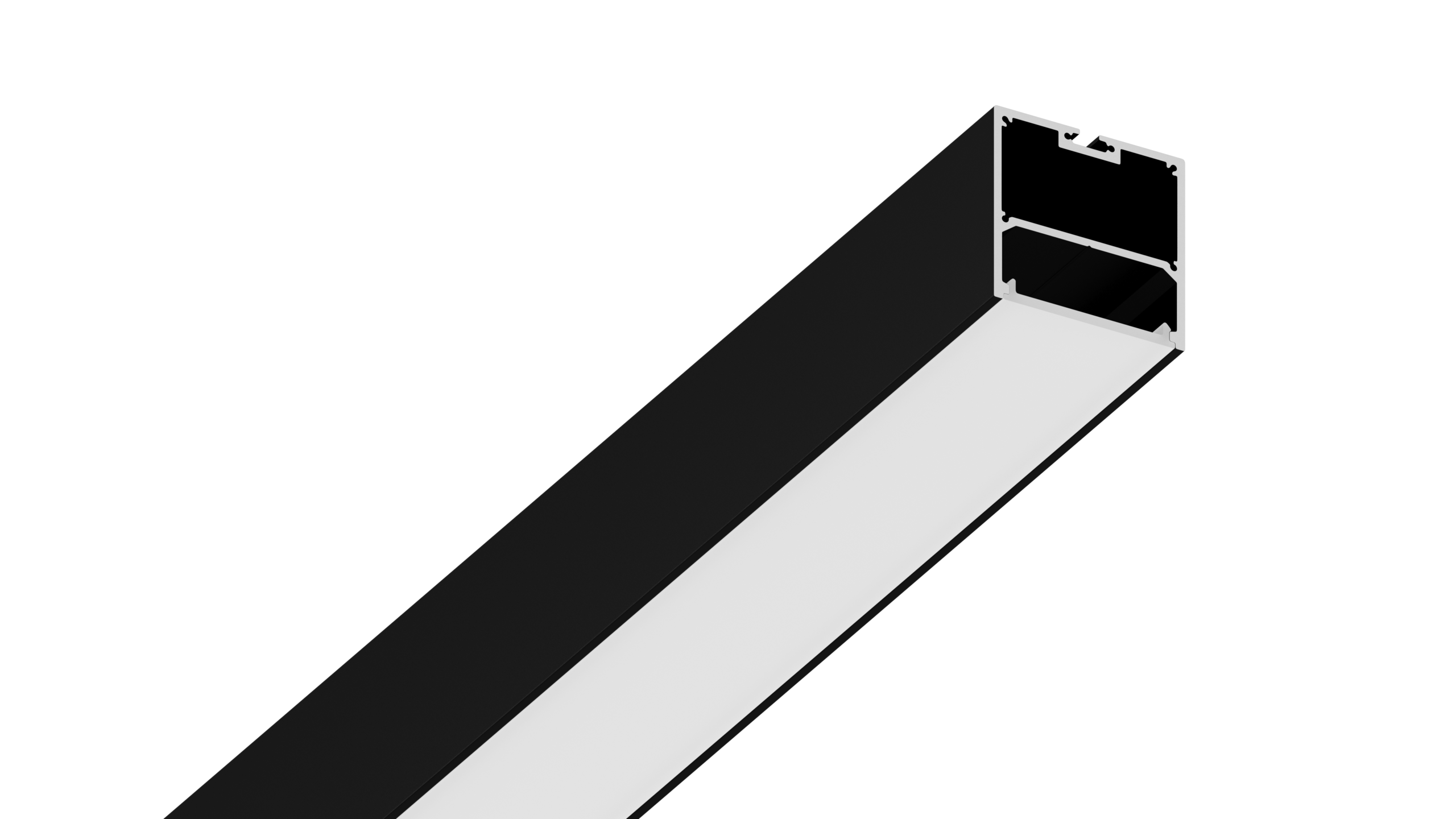 Подвесной/накладной алюминиевый профиль Design LED LS.5050-B-R, LS.5050-B-R