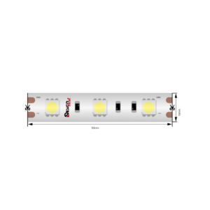 Светодиодная лента IP65 12Вольт холодное белое свечение, DSG560-12-W-65