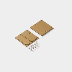 Заглушки LS5050-GD-ECS-AL-R- для профиля LS5050 аннод золото, (комплект, 2 шт)